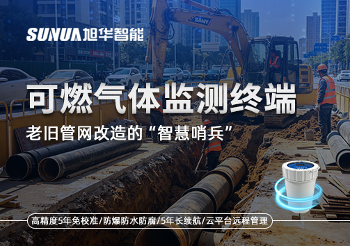老旧管网改造的“智慧哨兵”：可燃气体监测终端如何重塑地下安全防线